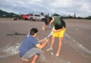 IAN recolhe redes de pesca ilegais nas praias do Pontal e Gravatá, em Navegantes