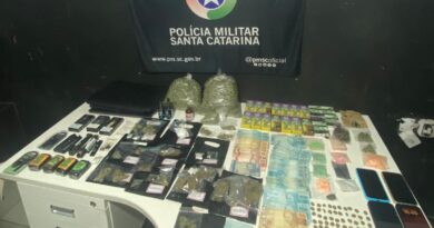 Ação da Polícia Militar desmantela “disk droga” e apreende entorpecentes em Itajaí