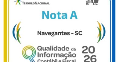 Navegantes conquista nota A em ranking do Tesouro Nacional e entra para elite da transparência fiscal